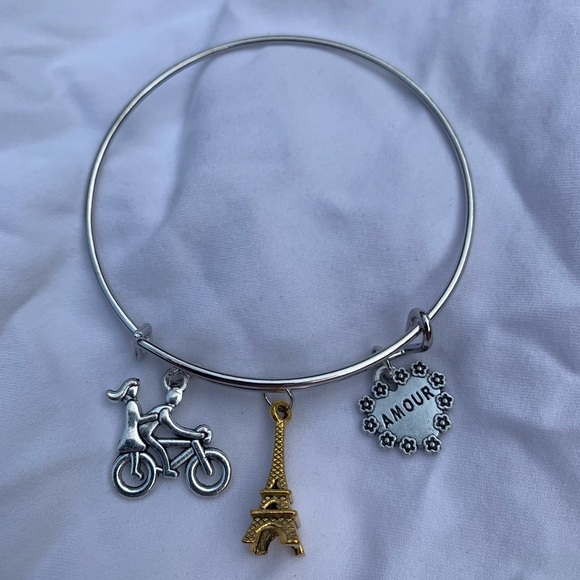 Brand New! Handmade! Adjustable Charm Bangle Bracelet! - Picture 5 of 7